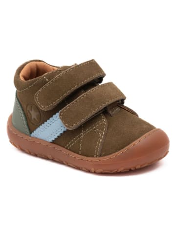 bisgaard Leder-Barfußschuhe "Hale" in Khaki