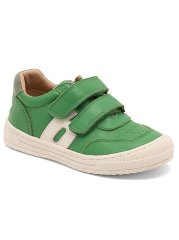 bisgaard Leren sneakers groen/wit