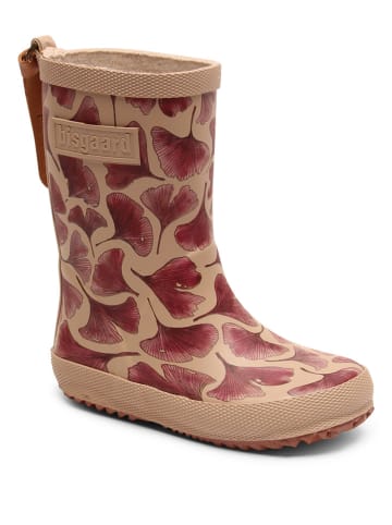bisgaard Gummistiefel in Beige/ Lila