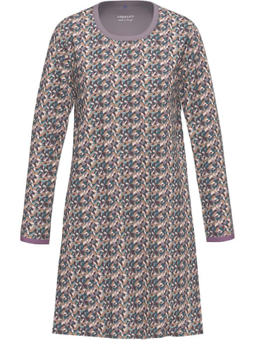 Ammann Nachthemd in Mauve/ Beige