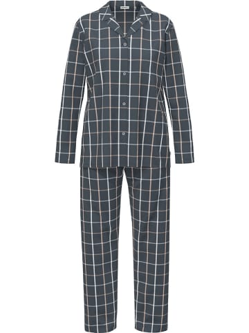 Seidensticker Pyjama donkerblauw/wit