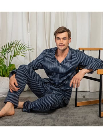 Seidensticker Piżama w kolorze granatowym