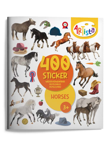 Artista Książeczka z naklejkami "Horses" - 3+
