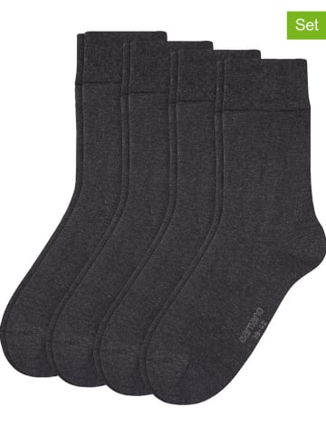 camano 4er-Set: Socken in Anthrazit