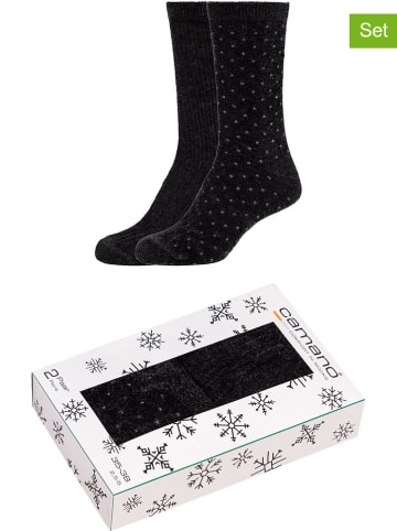 camano 2er-Set: Socken in Schwarz