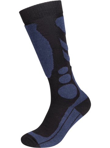 camano 2-delige set: kniekousen zwart/donkerblauw