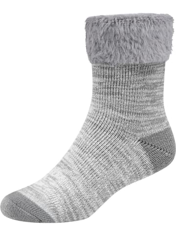 camano 2er-Set: Socken in Grau/ Beige 