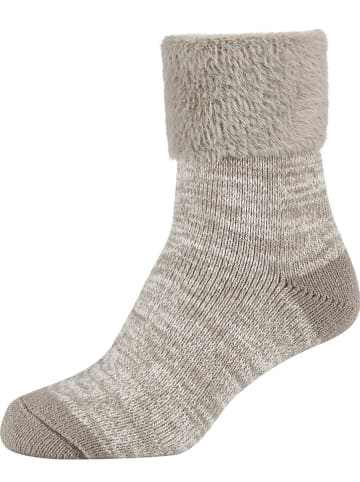 camano 2er-Set: Socken in Grau/ Beige 