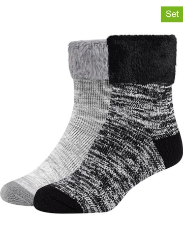 camano Skarpety (2 pary) w kolorze czarno-szarym