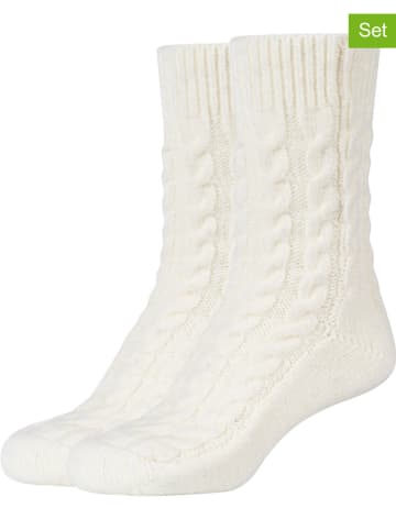 camano 2-delige set: sokken crème