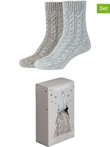 camano 2er-Set: Socken in Grau