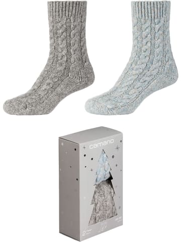 camano 2er-Set: Socken in Grau
