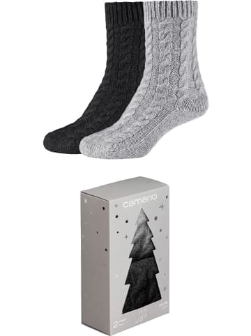 camano 2er-Set: Socken in Schwarz/ Grau