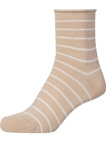 camano 4er-Set: Socken in Beige/ Weiß