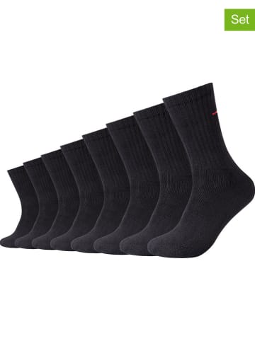 camano 8er-Set: Socken in Schwarz