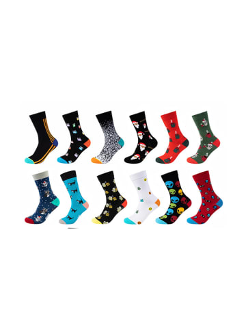 Fun Socks 12-delige set: sokken "Fun Socks" meerkleurig