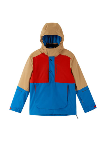 Reima Winterjacke "Arantila" in Hellbraun/ Blau/ Rot