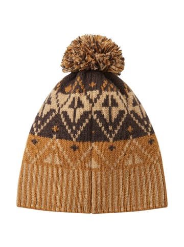 Reima Wollen muts met pompon "Pohjoinen" lichtbruin