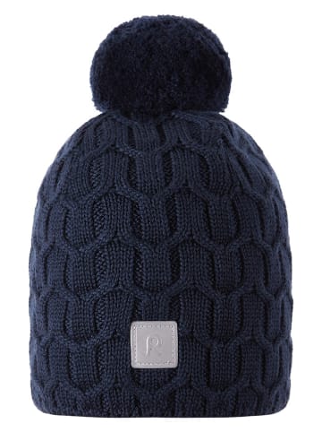 Reima Wollen muts met pompon "Nyksund" donkerblauw