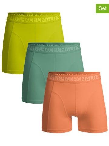 Muchachomalo 3er-Set: Boxershorts in Orange/ Grün/ Gelb