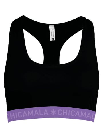 Muchachomalo Bustier in Schwarz/ Lila