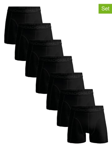 Muchachomalo 7er-Set: Boxershorts in Schwarz