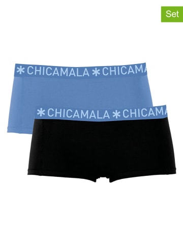 Muchachomalo 2er-Set: Pantys in Schwarz/ Blau