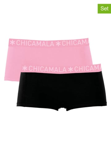 Muchachomalo 2er-Set: Pantys in Schwarz/ Rosa