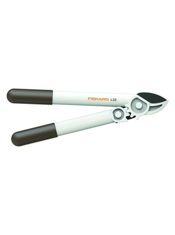 Fiskars Amboss-Getriebeastschere in Weiß