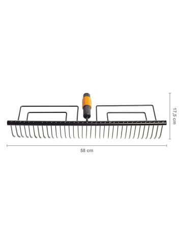Fiskars Gazonharkkop zwart
