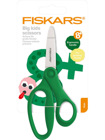 Fiskars Nożyczki w kolorze zielonym dla dzieci - wys. 15 cm - 8+