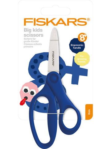 Fiskars Nożyczki w kolorze niebieskim dla dzieci - wys. 15 cm - 8+