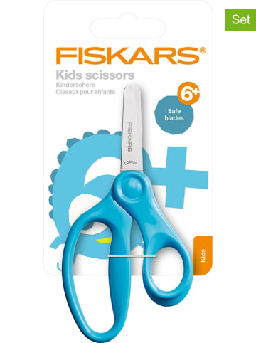 Fiskars Nożyczki (2 szt.) w kolorze turkusowym dla dzieci - wys. 13 cm - 6+