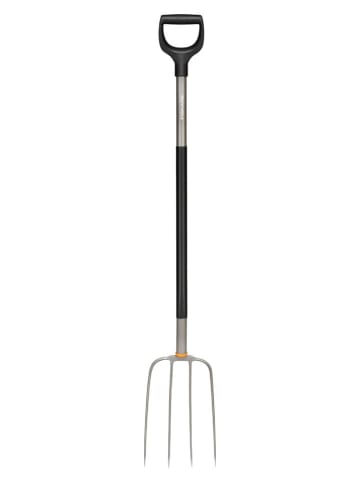 Fiskars Kompostgabel in Schwarz/ Silber