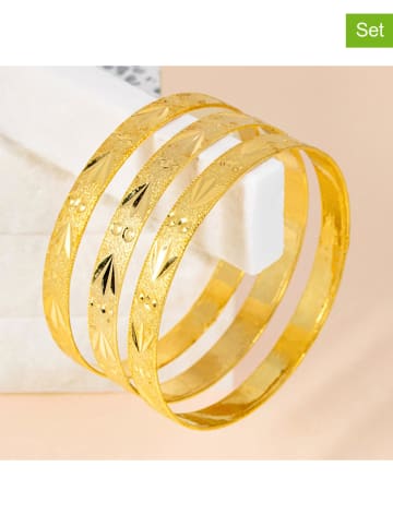 MENTHE À L'O 3-delige set: vergulde armbanden "Sohadi"