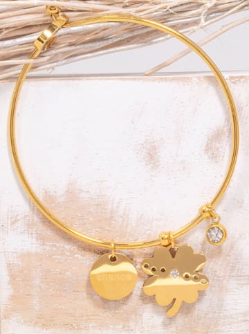 MENTHE À L'O Vergulde armband met hangers