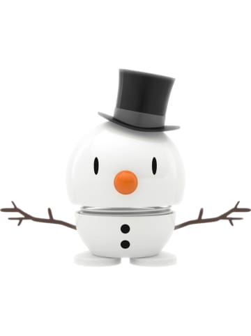 Hoptimist Decofiguur "Snowman S" wit - (B)9 x (H)8 x (D)5 cm