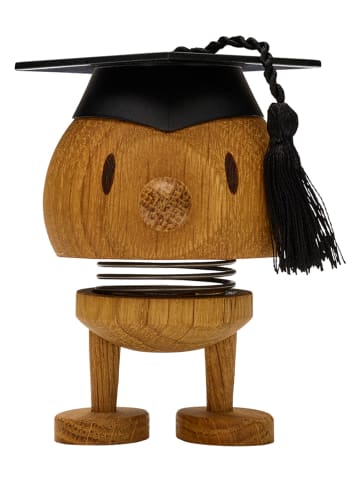 Hoptimist Decofiguur "IQ Bumble S" eikenkleurig - (H)7 x Ø 6 cm