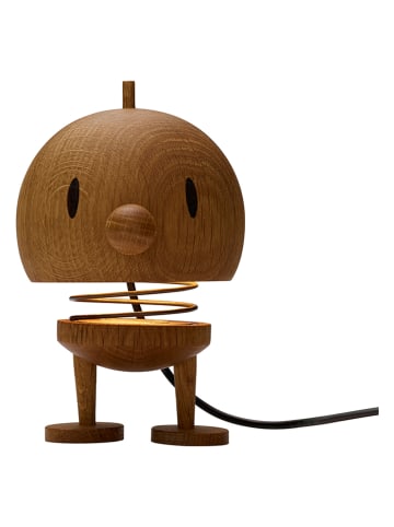 Hoptimist Dekoracyjna lampa LED "Lampe L" w kolorze brązowym - wys. 15 cm