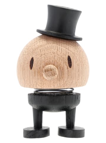 Hoptimist Decofiguur "Groom S" eikenkleurig/zwart - (H)8,5 x Ø 5 cm