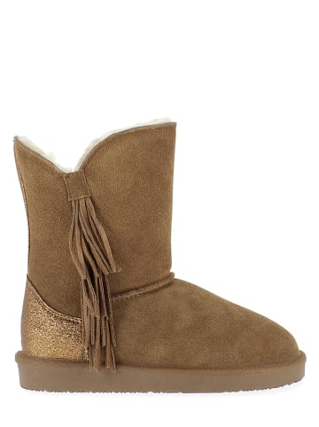 NICEBAY Leder-Stiefel "Meridian" in Hellbraun