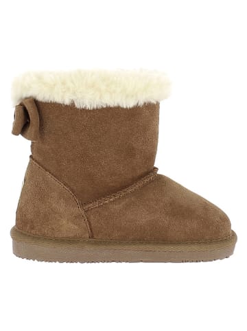 NICEBAY Leren winterboots "Elwha" lichtbruin