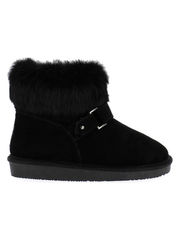 NICEBAY Leren winterboots "Hyle" zwart