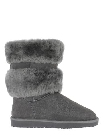 NICEBAY Leder-Stiefel "Douglas" in Grau