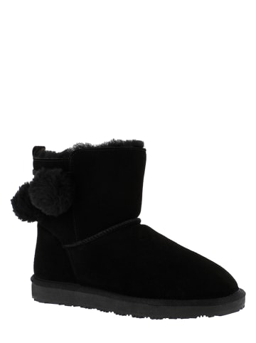 NICEBAY Leder-Winterboots "Ekutna" in Schwarz
