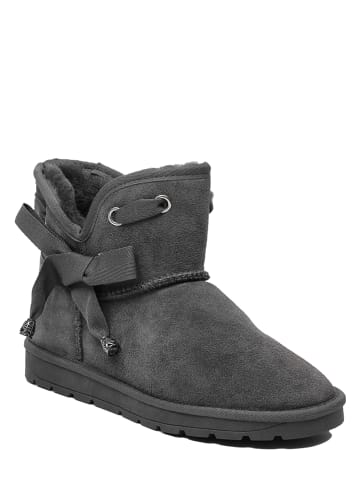 NICEBAY Leren winterboots "Batia" antraciet