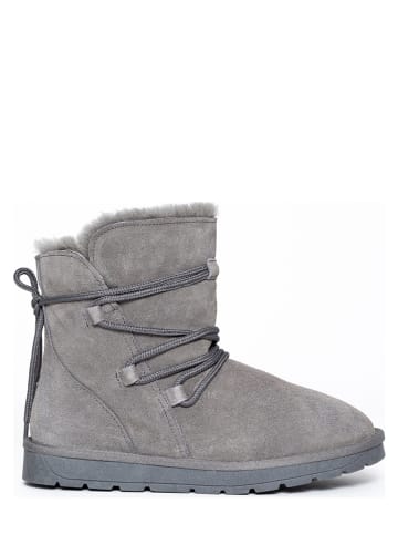 NICEBAY Leder-Winterboots "Leala" in Grau