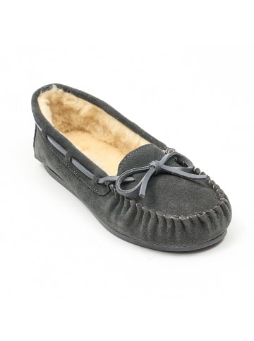 NICEBAY Leren mocassins "Tauriel" grijs