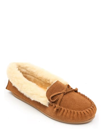 ISLAND BOOT Leren mocassins "Maelle" lichtbruin