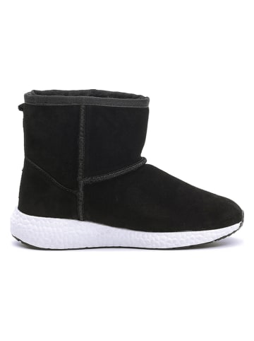 NICEBAY Skórzane botki zimowe "Boop" w kolorze czarnym